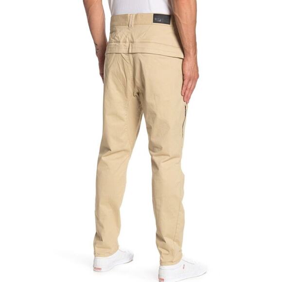 WeSC Men's Khaki Montauk Engineered Chino Pants Unisex Men's L Women's XL - Picture 6 of 10